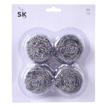 ESFREGAO AO INOX 4X15GR 1803-002-04 CX72