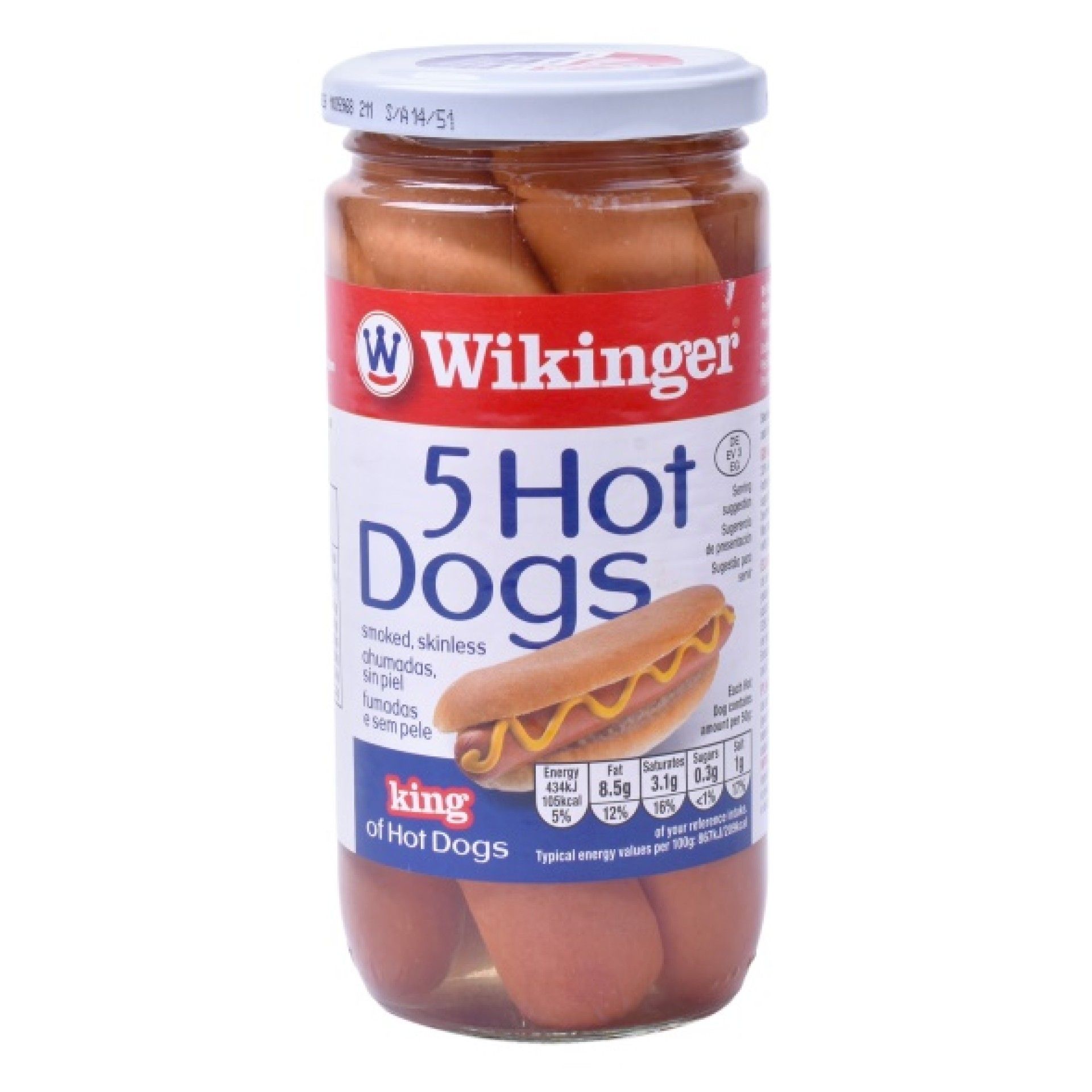 SALSICHAS WIKINGER 5UNI 250G SALSICHAS WIKINGER 5UNI 250G