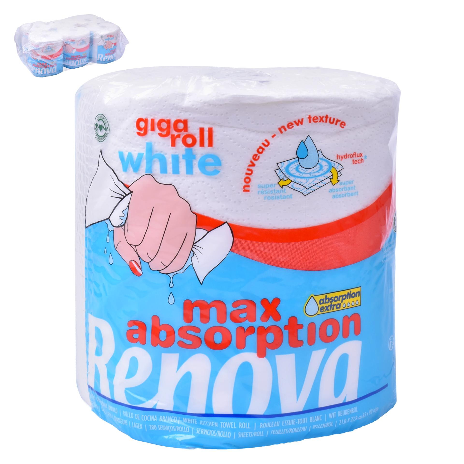 ROLO PAPEL COZINHA GIGAROLL RENOVA 6UN ROLO PAPEL COZINHA GIGAROLL RENOVA 6UN