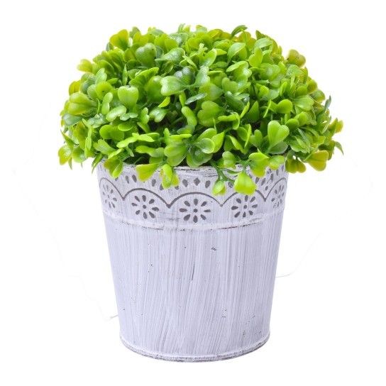 VASO METAL C/ PLANTA 16X10,5 2438-112 CX48 VASO METAL C/ PLANTA 16X10,5 2438-112 CX48