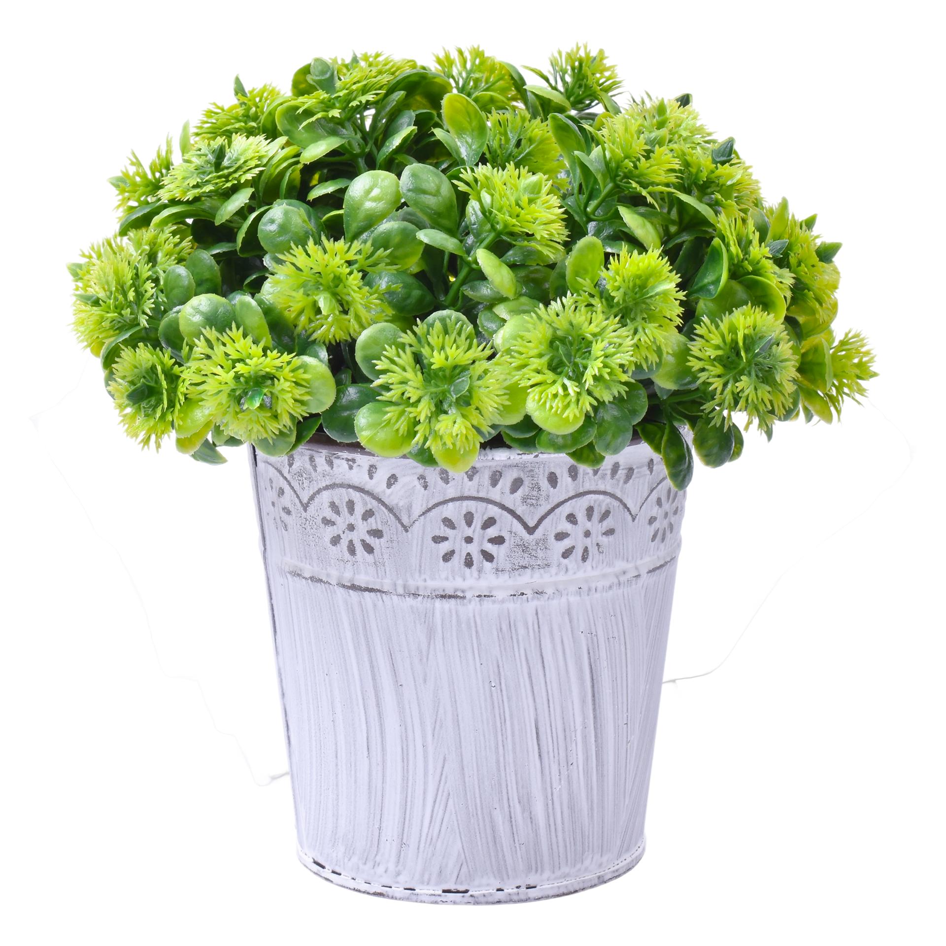 VASO METAL C/ PLANTA 16X10,5 2438-112 CX48 VASO METAL C/ PLANTA 16X10,5 2438-112 CX48