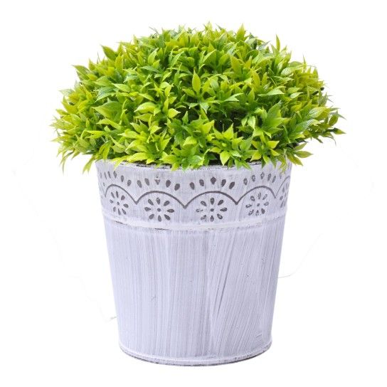 VASO METAL C/ PLANTA 16X10,5 2438-112 CX48 VASO METAL C/ PLANTA 16X10,5 2438-112 CX48