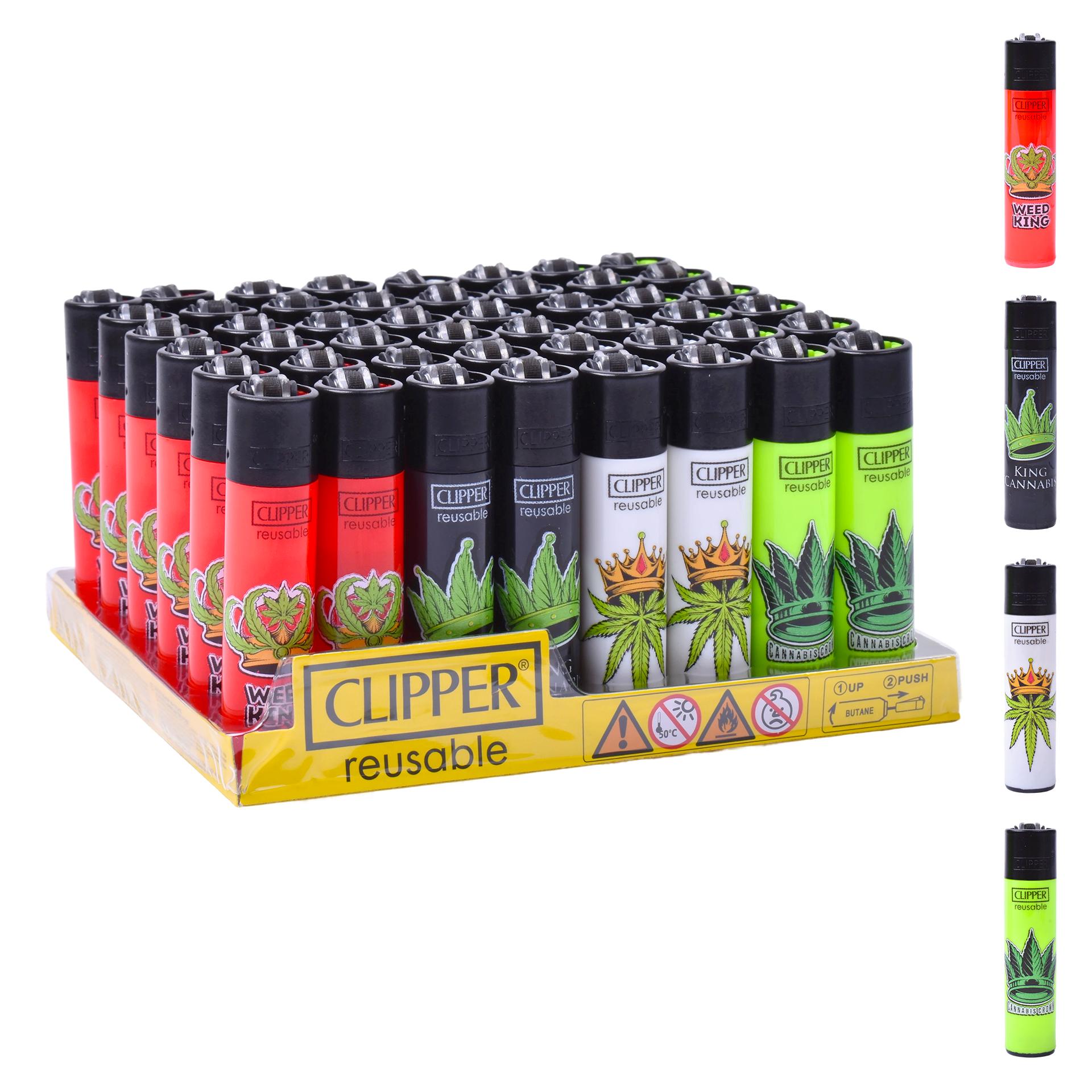 ISQUEIRO CLIPPER 48UN REUT. CANNA KING ISQUEIRO CLIPPER 48UN REUT. CANNA KING