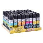 ISQUEIRO CLIPPER 48UN  REUT.MUSHROOMS SKULS