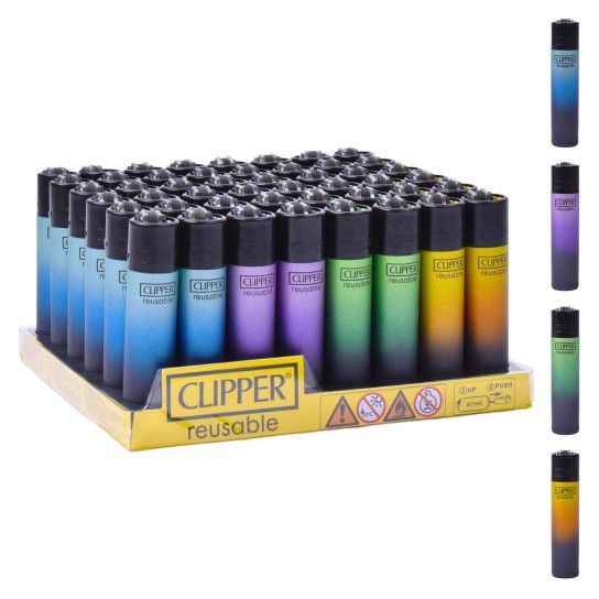 ISQUEIRO CLIPPER 48UN  REUT. BLACK TRIPLE