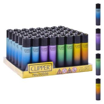 ISQUEIRO CLIPPER 48UN  REUT. BLACK TRIPLE