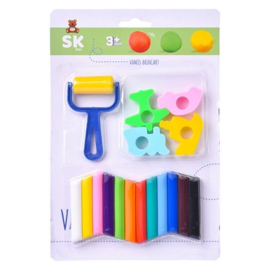 PLASTICINA 12COR C/MOLDE 2724-500 CX48