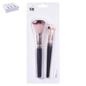 SET 3 PINCEIS MAQUILHAGEM 2816-056 CX120