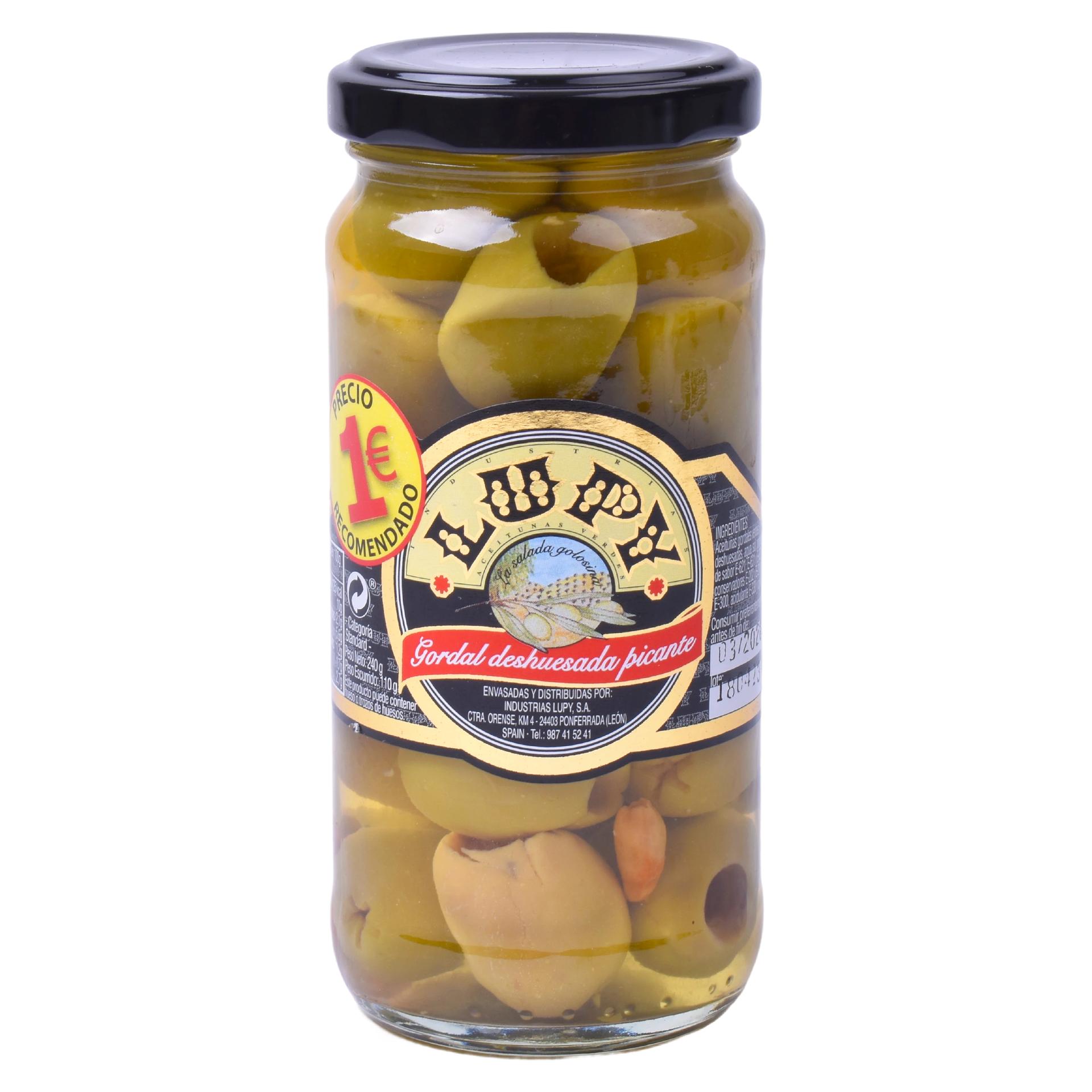 AZEITONA GORDAL S/CAROÇO LUPY 110GR PV1 AZEITONA GORDAL S/CAROÇO LUPY 110GR PV1
