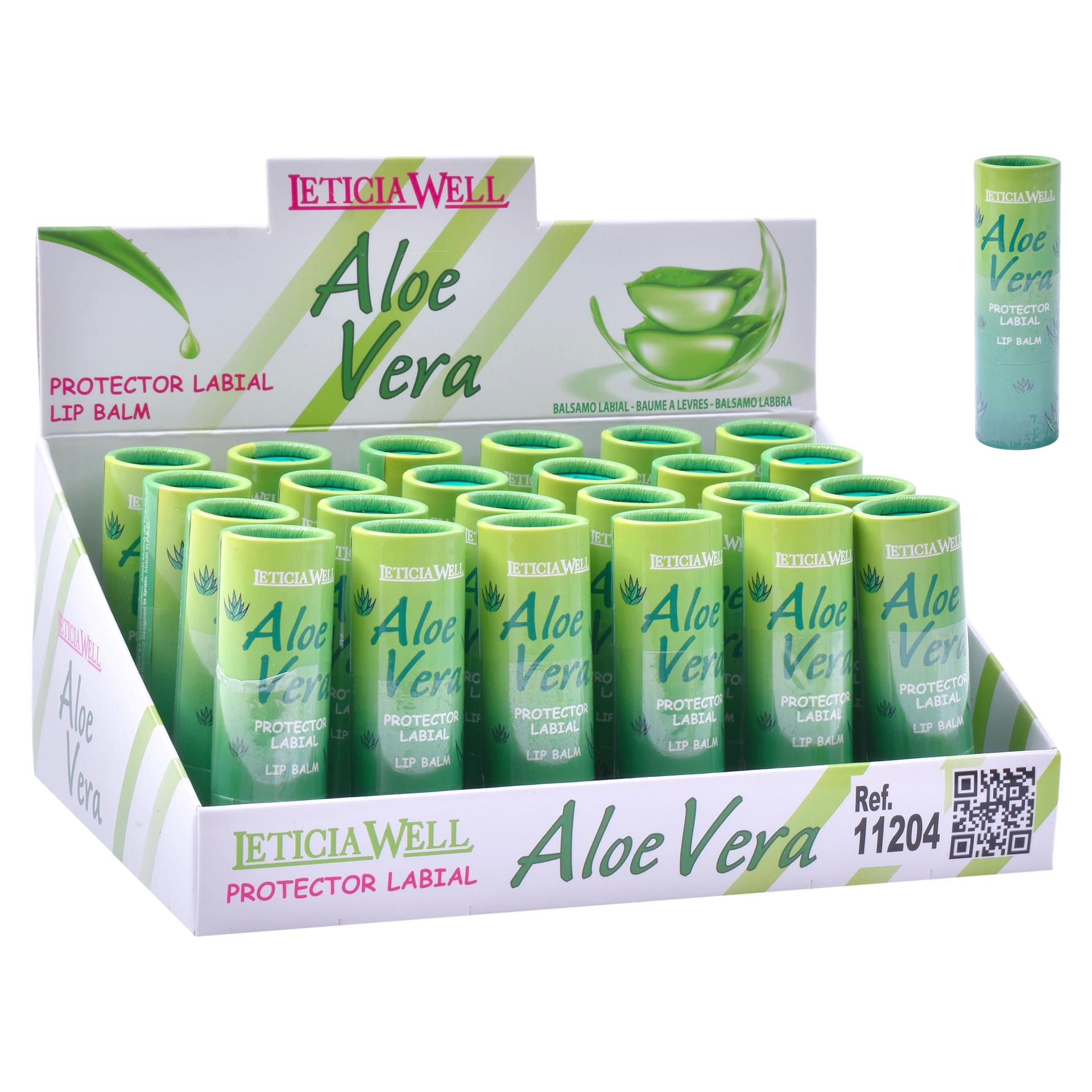 PROTETOR LABIAL CARTON ALOE VERA 11204 CX24 PROTETOR LABIAL CARTON ALOE VERA 11204 CX24
