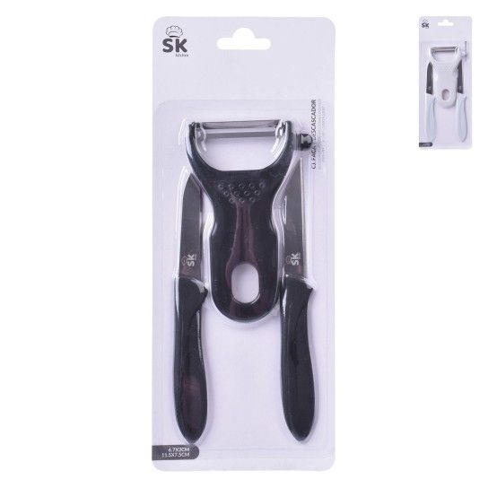 SET 2 FACAS+DESCASCADOR SK-C-804-428 CX96