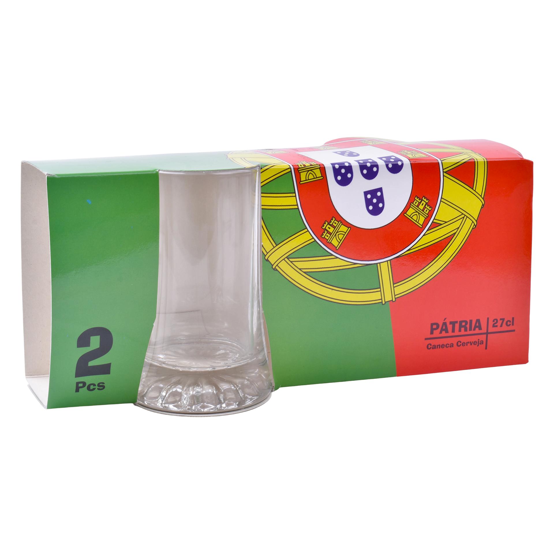 CONJ 2 CANECAS CERVEJA PATRIA 27CL CONJ 2 CANECAS CERVEJA PATRIA 27CL