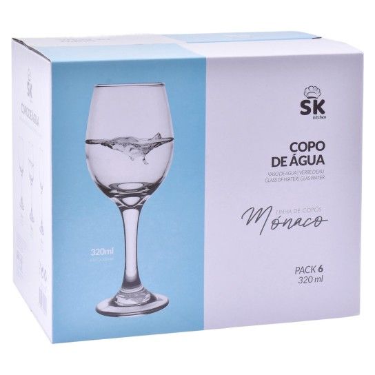 COPO AGUA C/PE 320ML CX.6UN 424-01 COPO AGUA C/PE 320ML CX.6UN 424-01