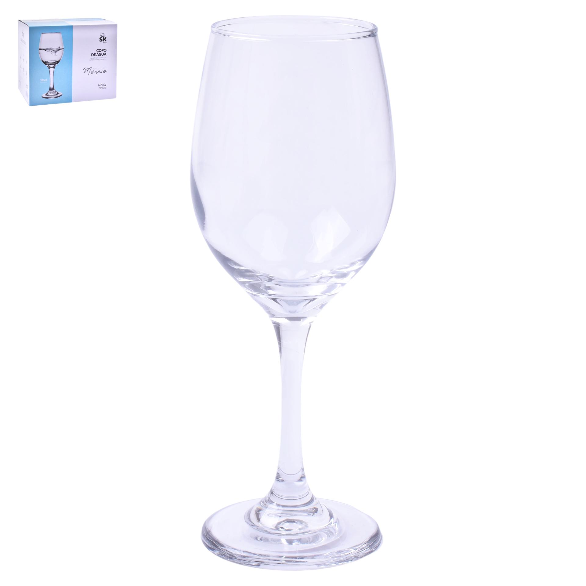 COPO AGUA C/PE 320ML CX.6UN 424-01 COPO AGUA C/PE 320ML CX.6UN 424-01