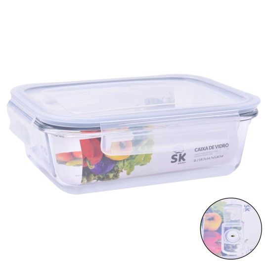 CAIXA VIDRO C/TP 1L 0424-06 19,7X14,7X5,8