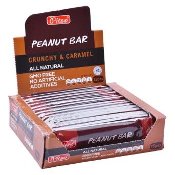 BARRA ENERG AMENDOIM/SESAM PITSO 45G 15UN