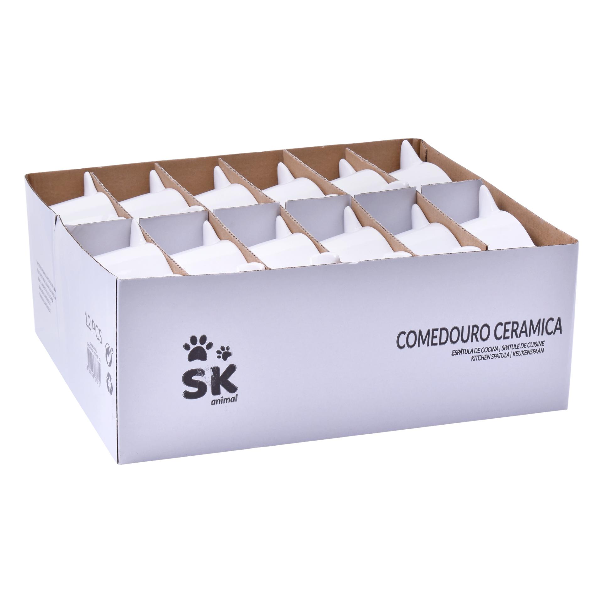 COMEDOURO CERAMICA 12X5CM SKPA-837-371 COMEDOURO CERAMICA 12X5CM SKPA-837-371