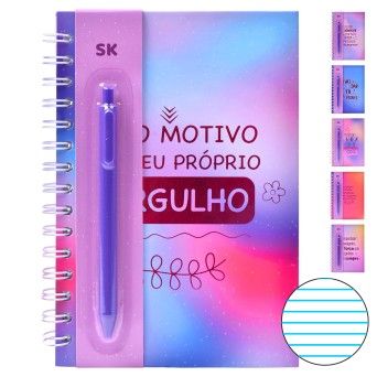 CADERNO A5 ESPIRAL 953-08 SK CX48