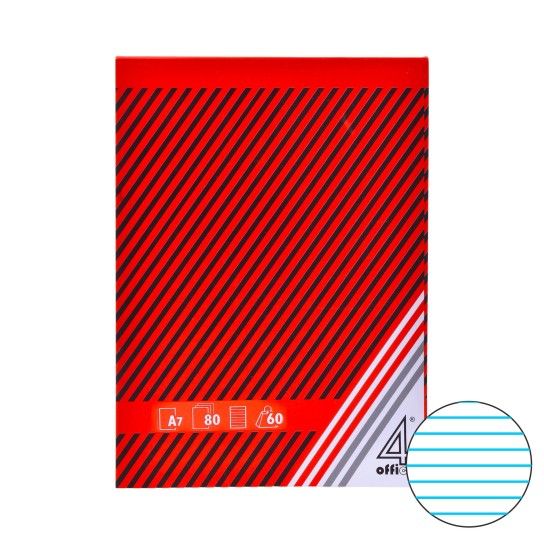 BLOCO PAPEL A7 80FLS PAUT. BLOCO PAPEL A7 80FLS PAUT.