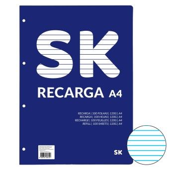 RECARGA FOLHAS PAUTAD A4 953-14 SK CX20