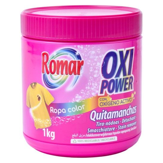 ROMAR OXIPOWER QUITAMANCHAS R.COR 1KG ROMAR OXIPOWER QUITAMANCHAS R.COR 1KG