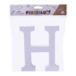 LETRA H MADEIRA BRANCA 1.8X15CM 24007 LETRA H MADEIRA BRANCA 1.8X15CM 24007