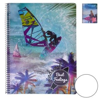 CADERNO ESPIRAL A4 80F LISO