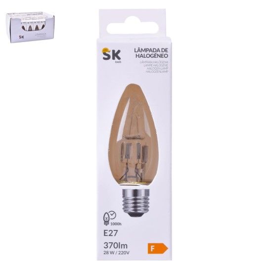 LAMPADA C35 220V 28W E-27 0253-02 CX96