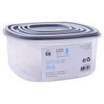 SET 5 CAIXAS QUAD C/TAMPA 645-06 SK