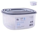 SET 5 CAIXAS QUAD C/TAMPA 645-06 SK