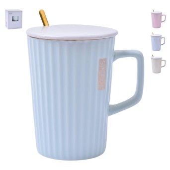 CANECA C/TAMPA COLHER 12X8,5CM 2717024CX60