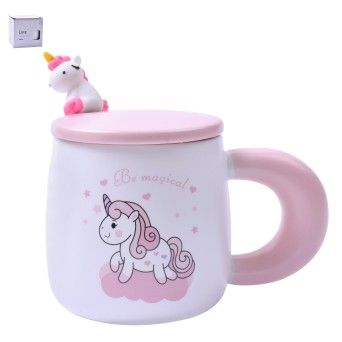 CANECA C/TAMPA+COLHER 9,8X8,1CM2717015CX60