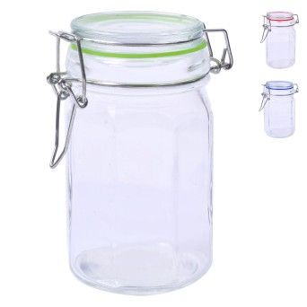 FRASCO VIDRO HEXAGONAL HERMETICO 113147