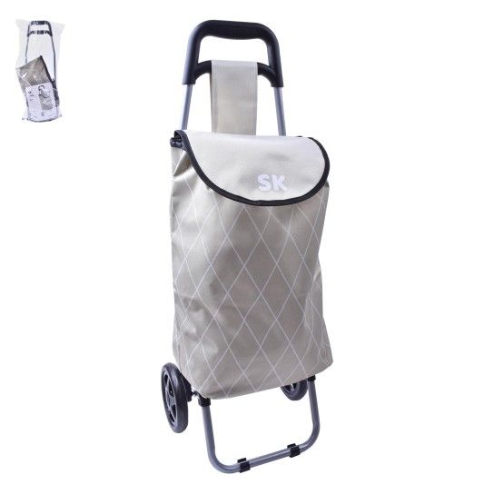 CARRINHO COMPRAS BEJE 87X32X28CM CX10
