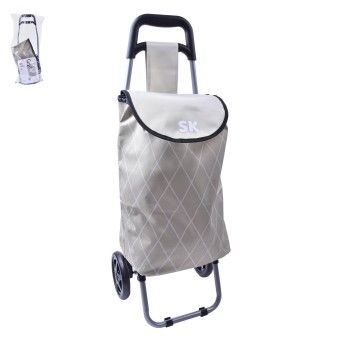 CARRINHO COMPRAS BEJE 87X32X28CM CX10