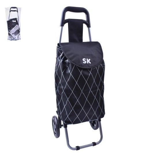 CARRINHO COMPRAS CINZA ESC 87X32X28CM CX10