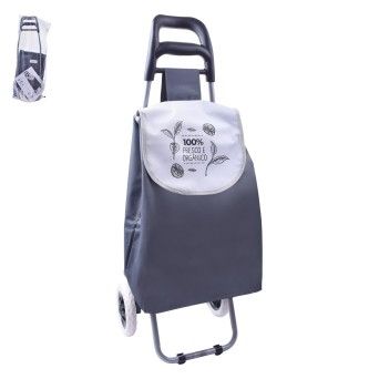 CARRINHO COMPRAS CINZA ESC 95X36X27CM CX10