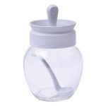 FRASCO VIDRO C/COLHER 370ML KC-264 CX24 FRASCO VIDRO C/COLHER 370ML KC-264 CX24