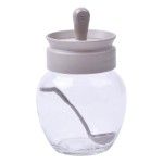 FRASCO VIDRO C/COLHER 370ML KC-264 CX24 FRASCO VIDRO C/COLHER 370ML KC-264 CX24