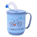 CANECA PLAS C/PALHINHA 350ML AP-9484 CX24