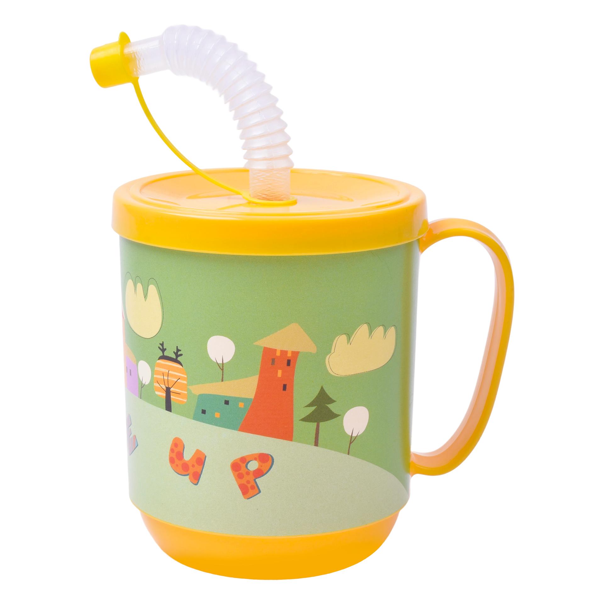 CANECA PLAS C/PALHINHA 350ML AP-9484 CX24