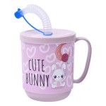 CANECA PLAS C/PALHINHA 350ML AP-9484 CX24