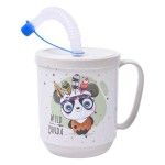 CANECA PLAS C/PALHINHA 350ML AP-9484 CX24
