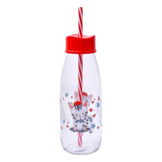 GARRAFA VIDRO C/PALHINHA 500ML KC-393 CX12 GARRAFA VIDRO C/PALHINHA 500ML KC-393 CX12