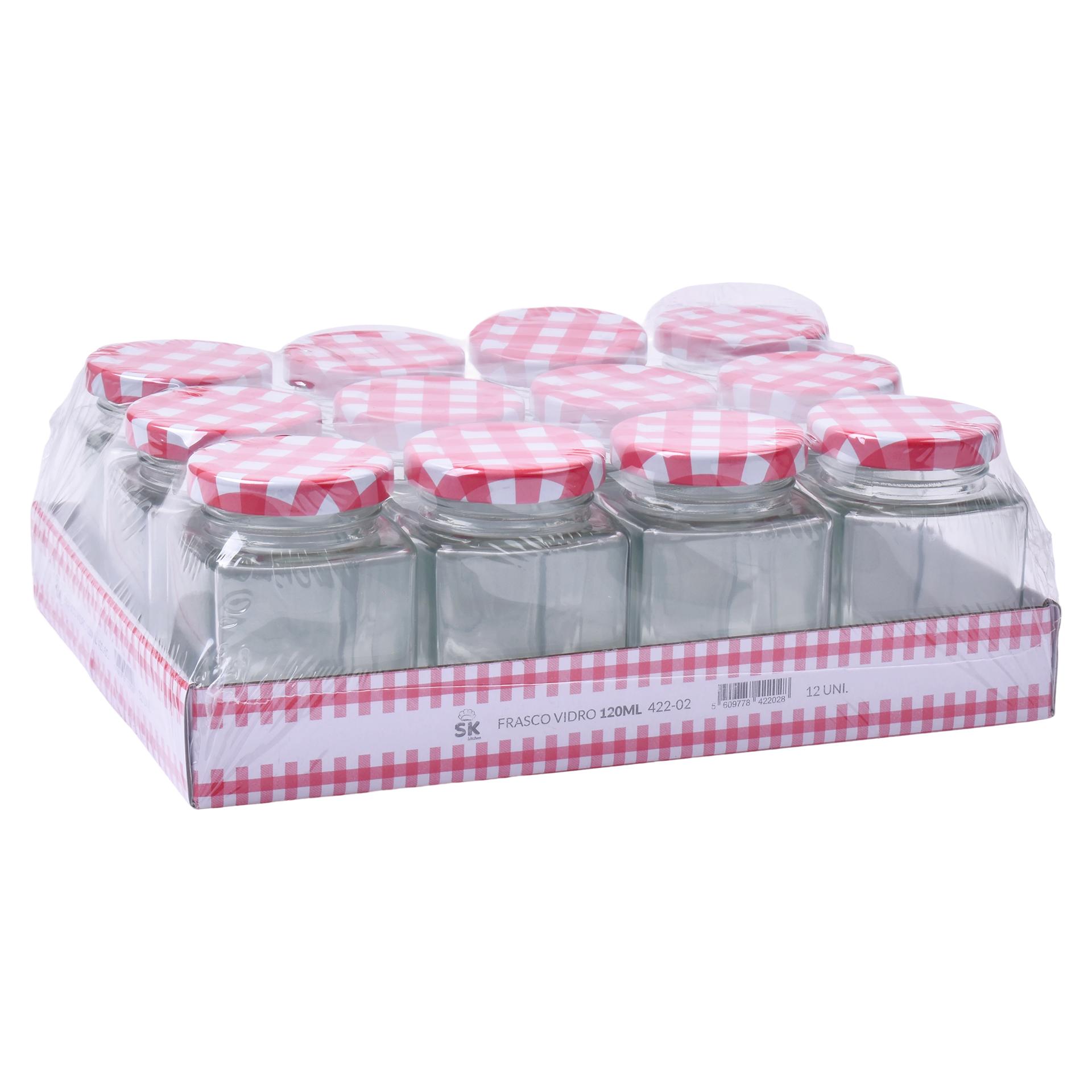 FRASCO VIDRO QUAD 120ML 422-02 CX72