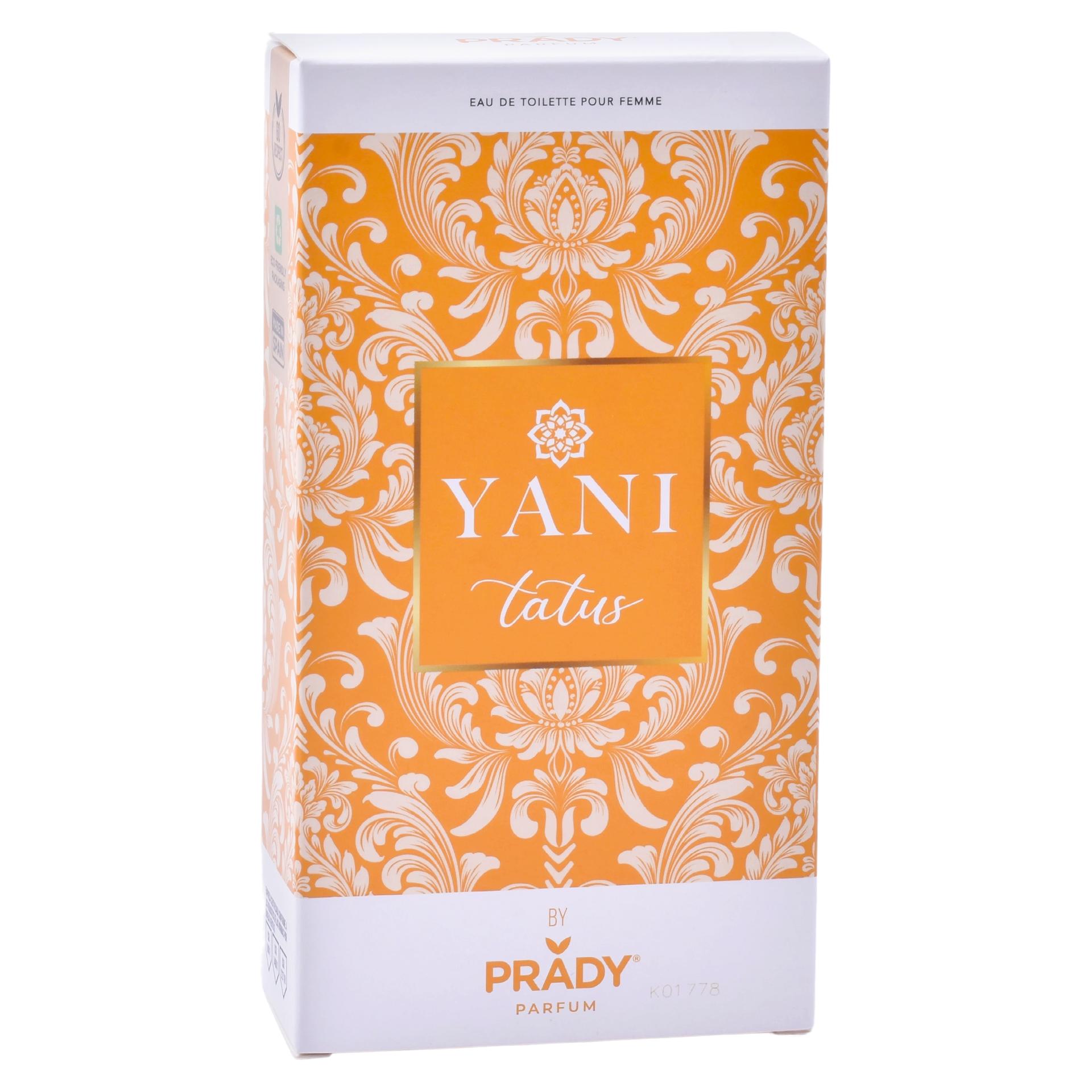 EAU DE TOILETTE YANI TATUS 100ML CX24 EAU DE TOILETTE YANI TATUS 100ML CX24