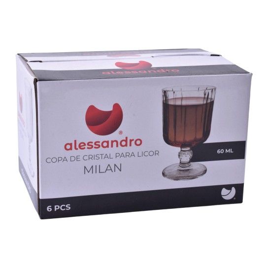 COPO LICOR MILAN 60ML CX6UN 119479 COPO LICOR MILAN 60ML CX6UN 119479