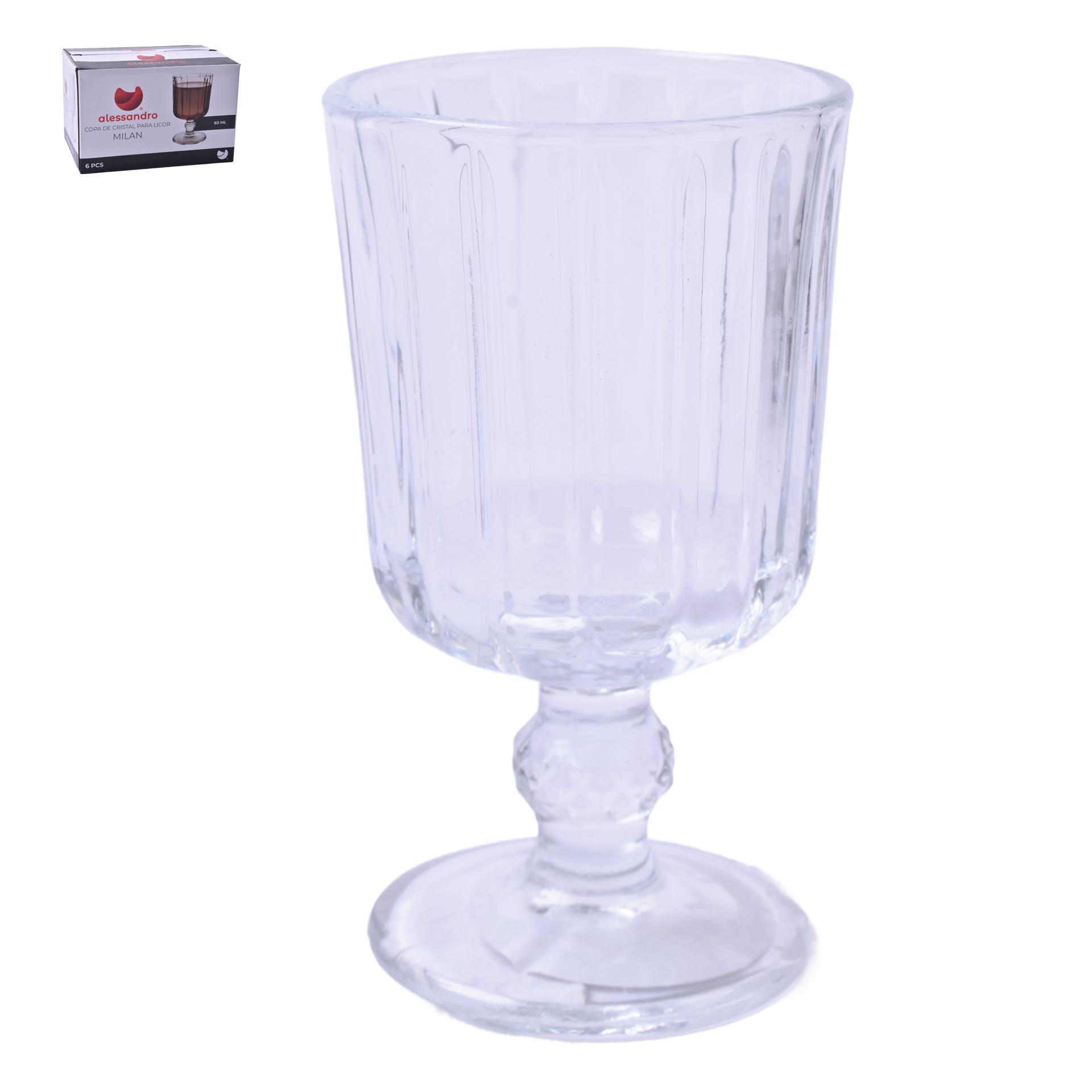 COPO LICOR MILAN 60ML CX6UN 119479 COPO LICOR MILAN 60ML CX6UN 119479