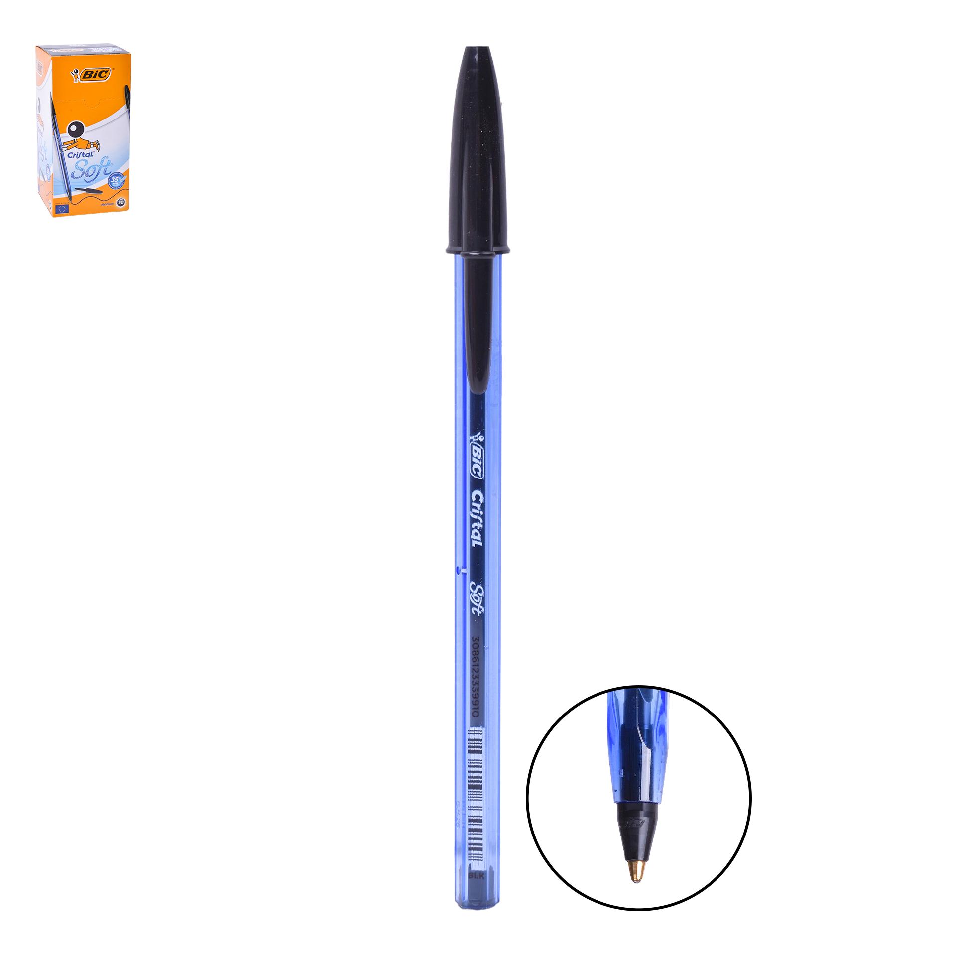 CANETA BIC CRISTAL SOFT BLACK Q50) CANETA BIC CRISTAL SOFT BLACK Q50)