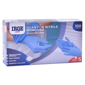 LUVAS NITR  AZUL S 100UN FARMALINE CX10